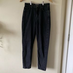 Dark Grey High waisted Mom Jeans